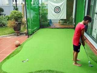 LẮP ĐẶT KHUNG LỀU TẬP GOLF VÀ THI CÔNG PUTTING GREEN 3M*6M CHO KHÁCH Ở QUẬN 9 - HCM