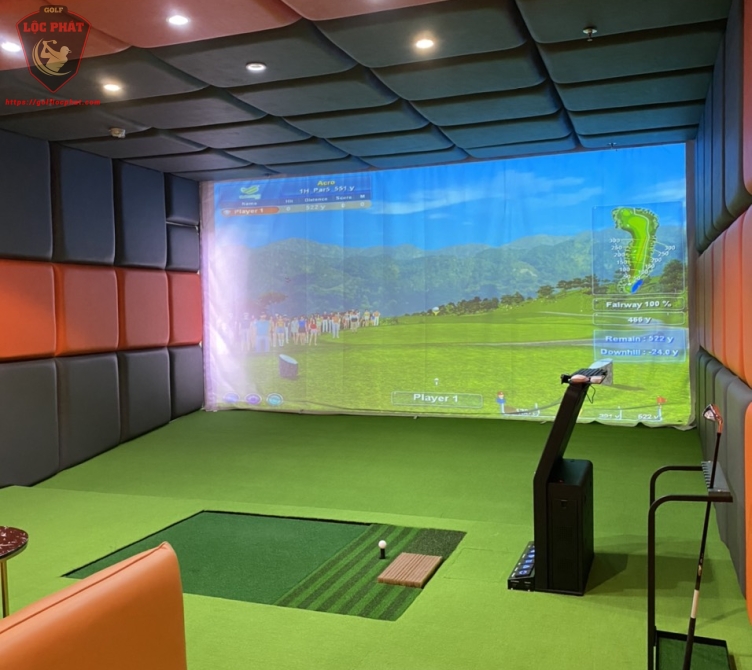 THIẾT KẾ VÀ THI CÔNG PHÒNG TẬP VIP CÓ THẢM SWING SỬ DỤNG PHẦN MỀM FIELD ZONE CHO CHUỖI LINE TẬP GYM&GOLF GETFIX  9A TRUNG SƠN BÌNH CHÁNH-HCM