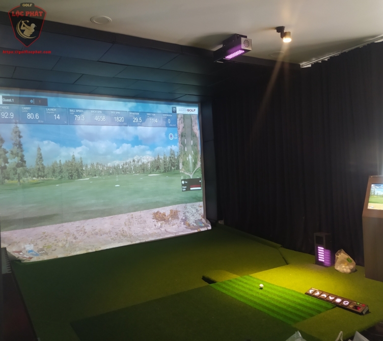 THI CÔNG PHÒNG TẬP GOLF SỬ DỤNG PHẦN MỀM ACCUGOLF CHO THIẾU GIA Ở VĨNH LONG